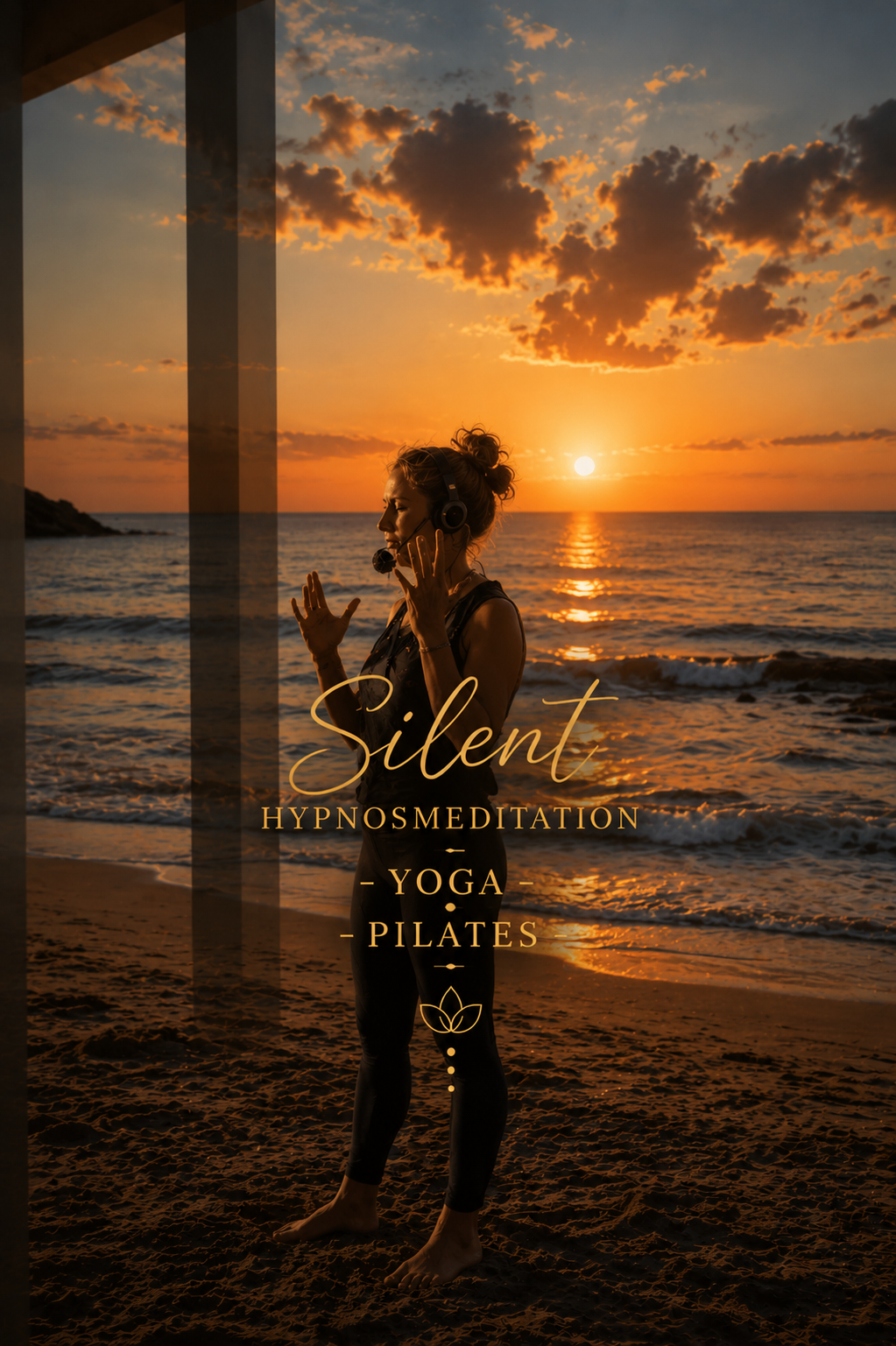 Silent Hypnosmeditation, yoga och pilates vid havet med Annelie Mayasol