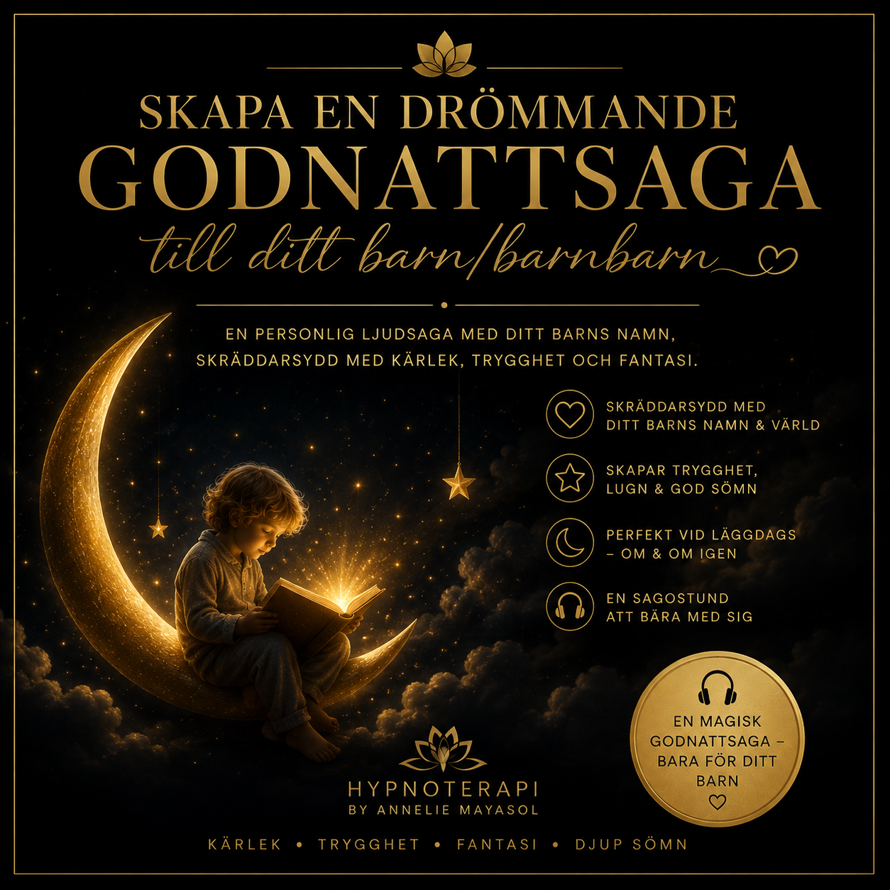 En drömmande godnattsaga till ditt barn / barnbarn
